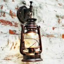 Antique E27 Vintage Lantern Wall Mounted Lamp Sconce Light For Bar Corridor