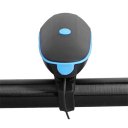 USB Charge Bycicle LED Light Electric Horn Headlight Handlebar Flashlight