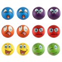 12PCS Facial Expression Stress Relief Sponge Foam Balls Hand Squeeze Toy