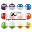 12PCS Facial Expression Stress Relief Sponge Foam Balls Hand Squeeze Toy