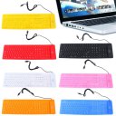 Waterproof Portable Soft Flexible Silicone Keyboard for PC Laptop 109 Keys