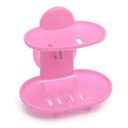 Double Layers Bathroom Soap Holder Rack Strong Suction Cup Type Soap Basket