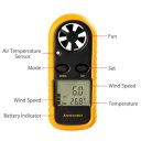 GM816 LCD Digital Anemometer Air Wind Speed Scale Gauge Meter Thermometer