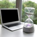 LED Night Light Lamp USB Charging Hourglass Time Record for Holiday Gifts