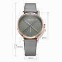 Women's Personality Round Watch Dial Needle Leather Strap Quartz Watches