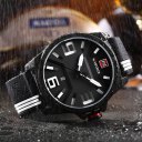 9098 Men 3ATM Waterproof Wrist Watch Rubber Wristband Sports Watch