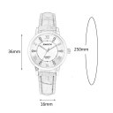 Fashionable Design Top Brand Women Leather Thin Strap Quartz Wrist Watch