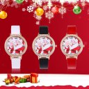Rhinestone Decoration Santa Pattern Quartz Movement Wrist Watches Trendy Watch
