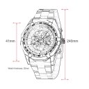 Forsining Waterproof Automatic Mechanical Watch with Skeleton Dial for Men