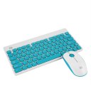 Mini Wireless Keyboard Mouse Combo Set USB 2.4Ghz for Computer Desktop