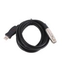 3M USB 2.0 Male to XLR Female Microphone Cable for Computer Plug and Play