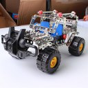 262pcs Cross-country Vehicle Metal Toy Enlighten Assembly Metal Building Kit