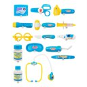 15PCS Pretend Doctor Nurse Medical Case Role Play Set With Light & Sound