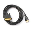 1M/1.8M/3M/5M Gold Plated HDMI To DVI 24 Cable Adapter Male To Male Converter