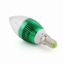 E27 3W screw base candle LED light lamp lighting bulb new
