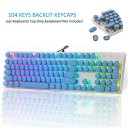 104 Keys Punk Keycap ABS Round Keycap DIY Button Cap For Mechanical Keyboard