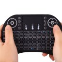 I8 Handheld Touch Panel Tricolor Backlight Keyboard Mini Wireless Keyboard