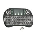 I8 Handheld Touch Panel Tricolor Backlight Keyboard Mini Wireless Keyboard