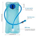 2L Bicycle Bike Cycling Mouth Water Bladder Bag Hydration Camping Sports Blue