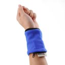 Multifunctional Fleece Outdoor Gym Cycling Hiking Wrist Wallet With Zipper