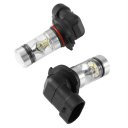 2pcs 100W H10 9145 9140 9040 6000K Universal Ultra White LED Fog Light Bulbs