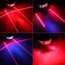 5 LED Laser Cycling Bike Light Rear Lamp Waterproof Laser Tail Warns Flashing