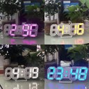 3D LED Table Clock Number Design Show Temperature Date Living Room Clock