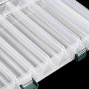 Double Layers Transparent Fishing Lure Bait Tackle Storage Box Case Container