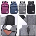 Fashion Travel Backpack With USB Port Large Capacity Students Schoolbag