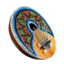 Kalimba Thumb Piano 7 Keys Tunable Coconut Shell Painted Musical Instrument