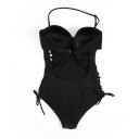 Sexy One-piece Swimwear Special Side Strap Swimming Suit Backless Bathing Suit