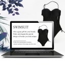 Sexy One-piece Swimwear Special Side Strap Swimming Suit Backless Bathing Suit