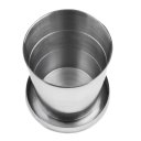 220ml Stainless Steel Portable Folding Telescopic Collapsible Outdoor Cup