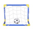 Folding Mini Football Soccer Goal Post Net Set with Pump Kids Sport Toy