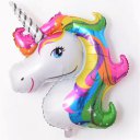 Rainbow Unicorn Shape Foil Balloon Air Mylar Ballons Event Party Wedding Decor
