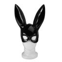 Cosplay Costume Party PP Rabbit Ears Mask Black White Halloween Decoration