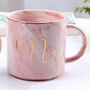 Ceramic Water Mug Letter Printed Coffee Cup for Home Office Best Gift