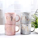 Ceramic Water Mug Letter Printed Coffee Cup for Home Office Best Gift