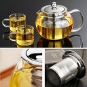 High Temperature Resistance Clear Borosilicate Glass Teapot Tea Cup Teapot