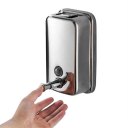 500/800/1000ML Kitchen Bathroom Wall Mounted Stainless Steel Shampoo Dispenser
