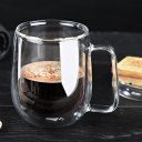 Transparent Double Layer Glass Heat Resistant Tea Coffee Mug Insulation Cup