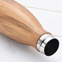 500ML Wood Grain Vacuum Flask Cold Water Stainless Steel Double Wall Bottle Cup