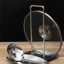 Stainless Steel Pan Pot Cover Lid Rack Stand Spoon Holder Organizer Storage