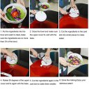 Portable Plastic 60 Seconds Salad Cutter Bowl Kitchen Fruit Vegetable Cutter
