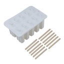 10-hole Silicone Ice Cream Mould Frozen Maker Tools Silica Gel Ice Cream Mould
