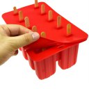 10-hole Silicone Ice Cream Mould Frozen Maker Tools Silica Gel Ice Cream Mould