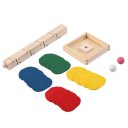 Unique Wood Tree Leaves Blocks Marble Ball Run Track Game Toy Educational Toy