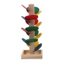 Unique Wood Tree Leaves Blocks Marble Ball Run Track Game Toy Educational Toy