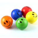 12PCS Smile Face Stress Relief Sponge Foam Balls Hand Strength Squeeze Toy
