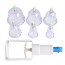 6pcs/set Chinese Health Care Medical Vacuum Body Cupping Therapy Cups Massage